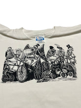 Load image into Gallery viewer, 1980s Jose Guadalupe Posada Skeleton Bikers Tee (XL)
