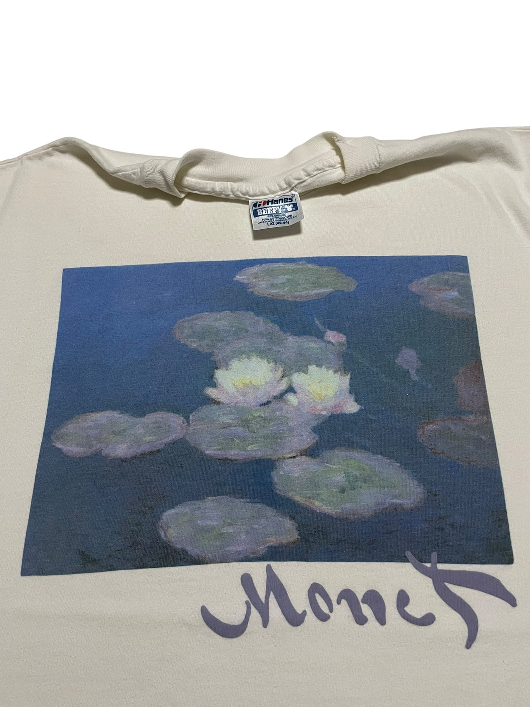 Early 1990s Claude Monet “Water Lilies, Evening Effect” (1897-99) Tee  (L)