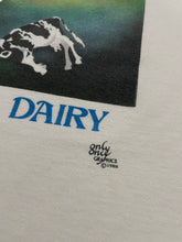 Load image into Gallery viewer, Early 1990s “Salvador Dairy” Dalí Cow Parody Shirt (XL)
