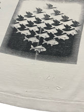 Load image into Gallery viewer, Early 1990s Distressed M.C. Escher Collage Print Tee (L)
