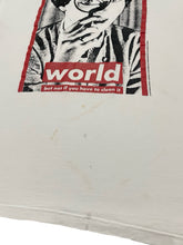 Load image into Gallery viewer, 1995 Barbara Kruger “It’s a small world but not if you have to clean it” Tee (L)
