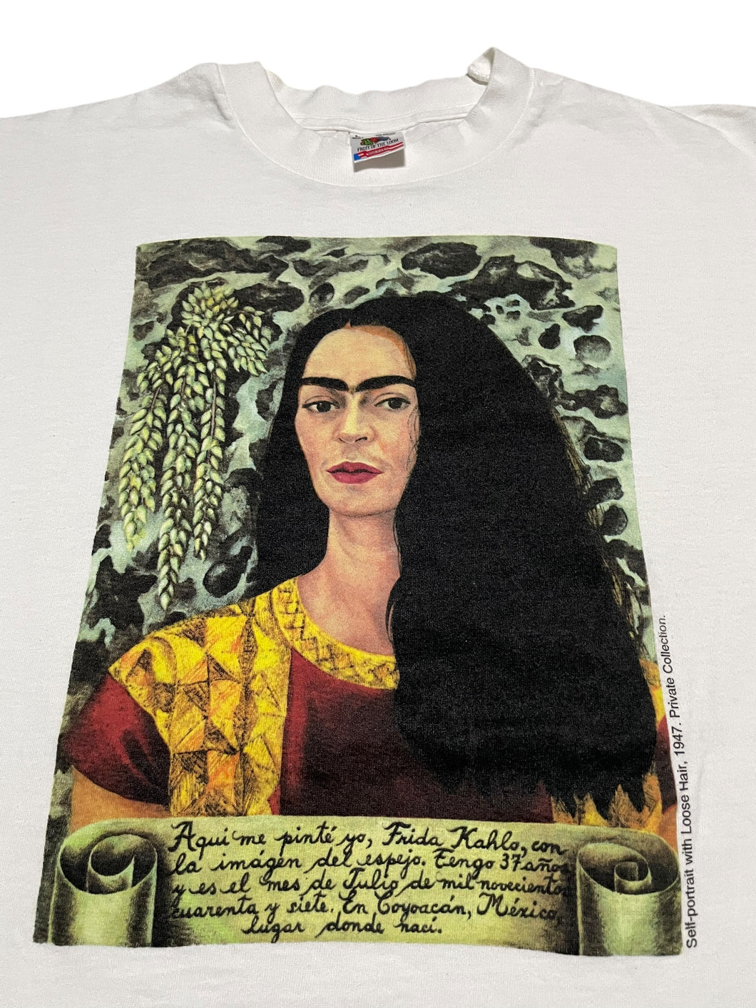 Early 1990s Frida Kahlo “Self Portrait with Loose Hair” Tee (L)