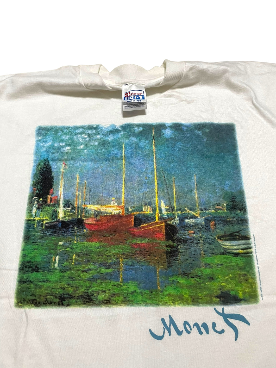 1996 Claude Monet “Red Boats, Argenteuil” Tee by Portal (XL)
