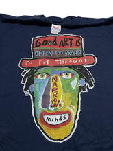 Load image into Gallery viewer, Mid-1990s Fred Babb “Good Art is Often Too Broad to Fit Through Narrow Minds” Tee (L)
