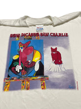 Load image into Gallery viewer, 1990s “How Picasso Saw Charlie” Cat Parody Tee (M)
