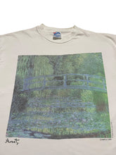 Load image into Gallery viewer, Early 1990s Claude Monet “Water Lilies and Japanese Bridge” Tee by Pure Art (XL)
