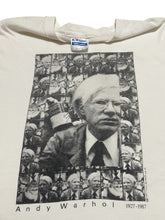 Load image into Gallery viewer, 1987 Andy Warhol Memorial Photo Tee by Gary Leonard (XL)

