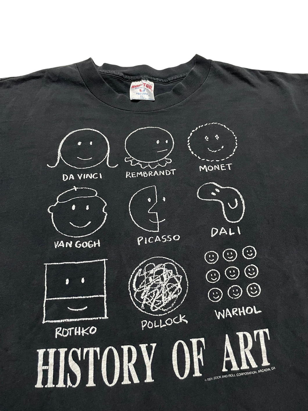 1991 History of Art Tee by Sock and Roll (XL)