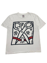 Load image into Gallery viewer, Early 1990s Keith Haring “Stop AIDS” Scissors Tee (XL)
