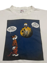 Load image into Gallery viewer, Early 1990s Calvin and Hobbes “Standing on the Moon” Tee (XL)
