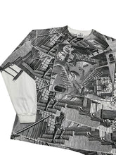 Load image into Gallery viewer, Early 1990s M.C. Escher “Relativity” Longsleeve Tee (L)
