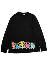 Load image into Gallery viewer, Early 1990s Keith Haring Dancers Pop Shop Longsleeve (L)
