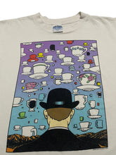 Load image into Gallery viewer, Mid-1990s Magritte Coffee Borders Parody Tee (L)
