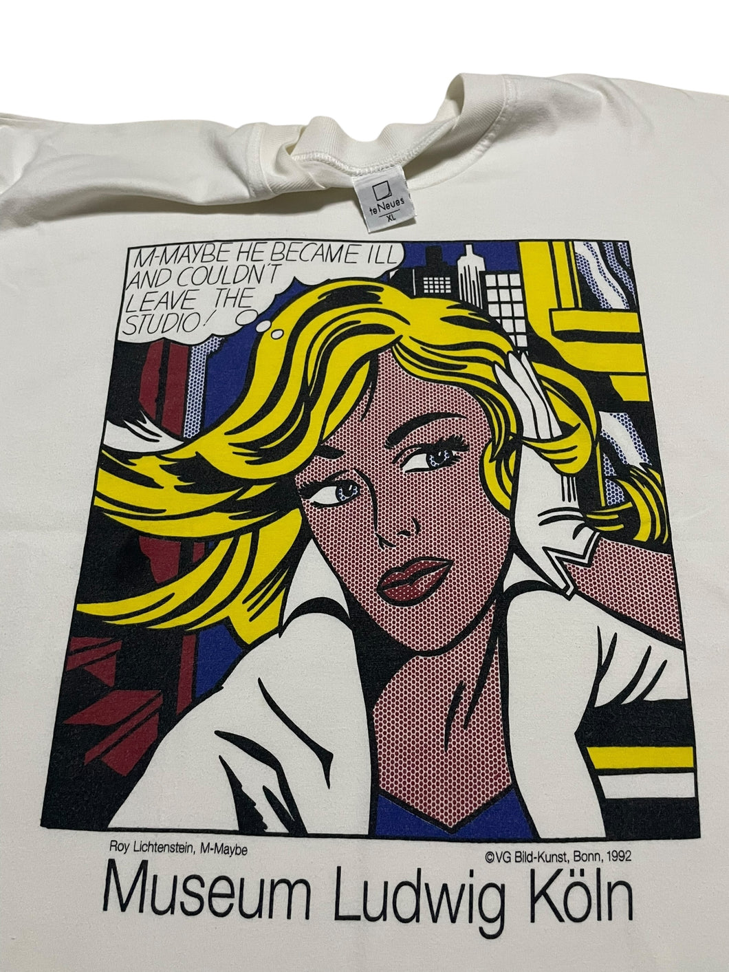 1992 Roy Lichtenstein “M-Maybe” (1965) Tee from Museum Ludwig in Cologne, Germany (XL)