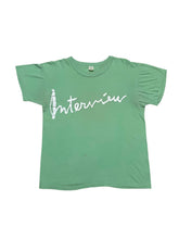 Load image into Gallery viewer, 1970s Interview Magazine Tee in Mint Green (L)
