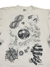 Load image into Gallery viewer, Early 1990s M.C. Escher Collage All Over Print Tee (XL)
