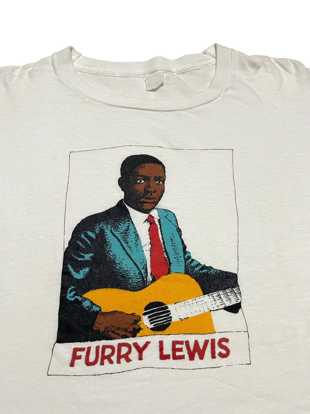 1980s R. Crumb “Furry Lewis” Heroes of Blues Tee (M)