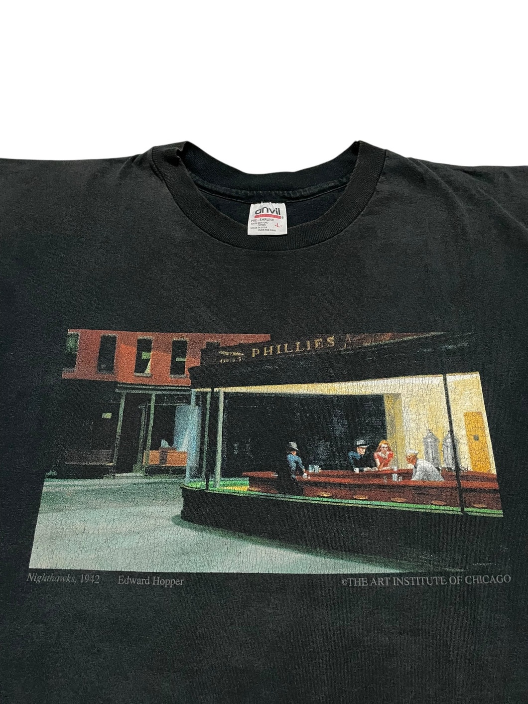 Early 1990s Edward Hopper “Nighthawks” (1942) Tee (L)