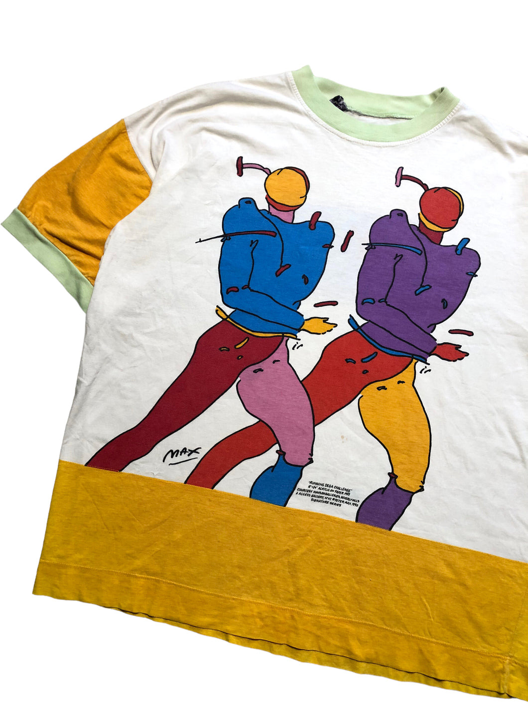 NeoMax by Peter Max “Running Dega Challenge” (1988) Cut and Sew Tee