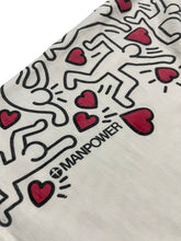 Load image into Gallery viewer, Early 1990s Keith Haring “Manpower” Hearts Longsleeve (XL)
