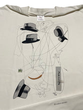Load image into Gallery viewer, 1990s Joan Miró Foundation Hats Collage Tee (L)
