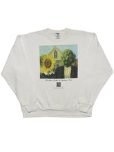 Load image into Gallery viewer, 1990s Lawn, Garden and Landscape Show Parody of “American Gothic” Sweatshirt (L)
