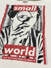Load image into Gallery viewer, 1995 Barbara Kruger “It’s a small world but not if you have to clean it” Tee (L)
