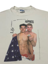 Load image into Gallery viewer, Early 1990s “Life, Liberty and the Pursuit of Happiness” San Francisco AIDS Foundation Photo Tee by Warwick May (L)
