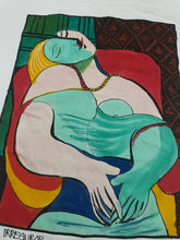 Load image into Gallery viewer, 1990s Pablo Picasso “Le Rêve&quot; (The Dream) Hand Painted Tee (XL)
