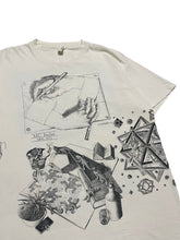 Load image into Gallery viewer, Early 1990s Distressed M.C. Escher Collage Print Tee (L)
