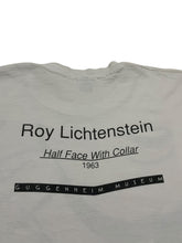 Load image into Gallery viewer, Early 1990s Roy Lichtenstein “Half Face with Collar” Guggenheim Museum Tee (XL)

