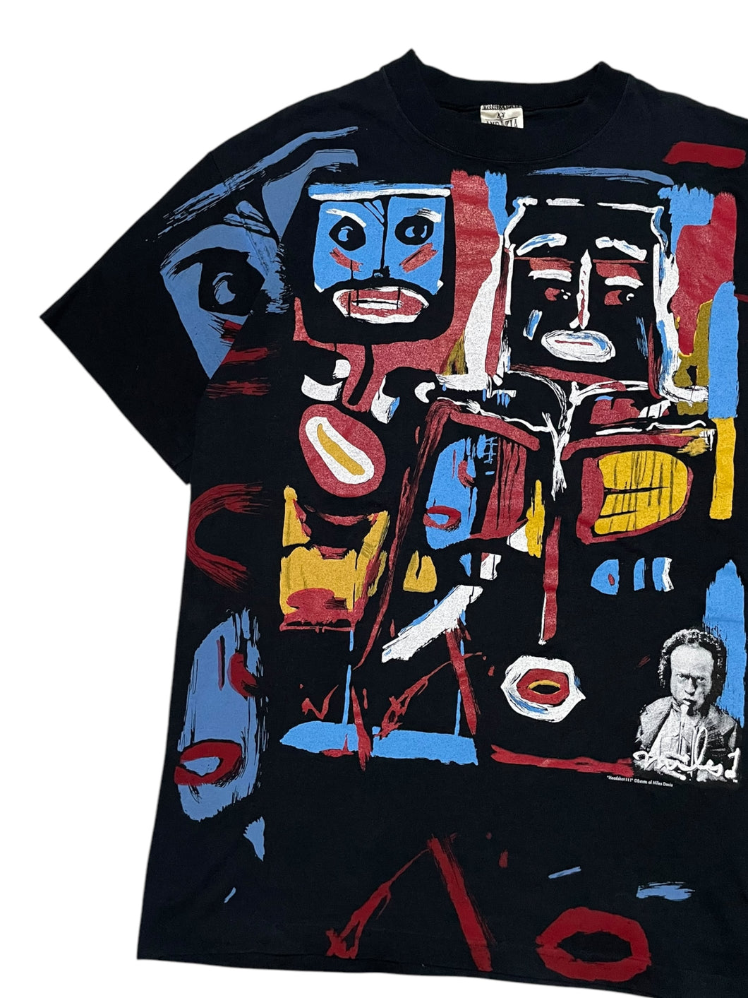 Early 1990s Miles Davis “Headshot I I I” All Over Print by Andazia (XL)