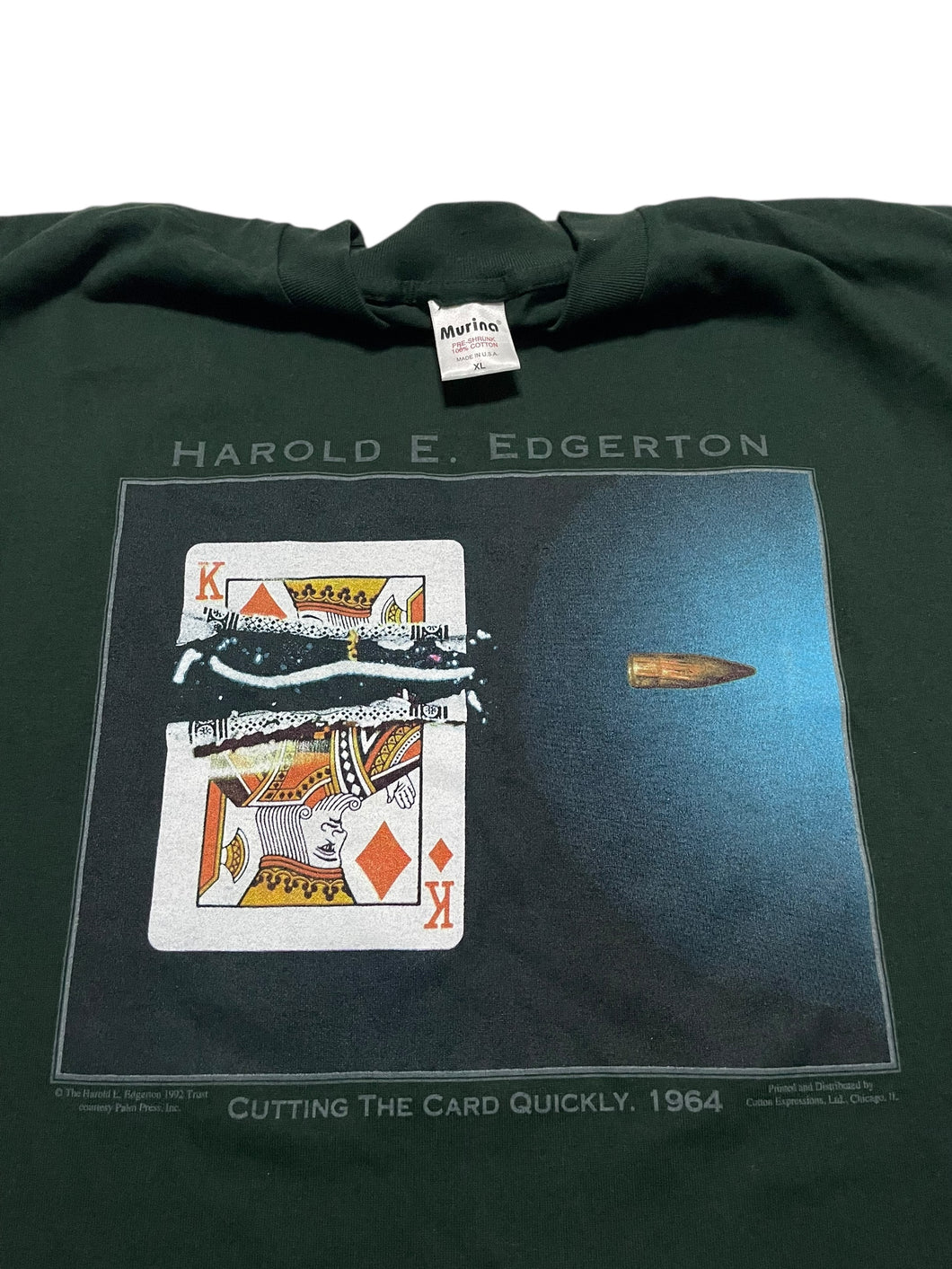 1996 Harold Edgerton “Cutting the Card Quickly” Photography Tee (XL)