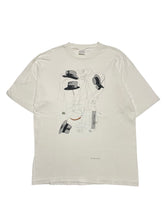 Load image into Gallery viewer, 1990s Joan Miró Foundation Hats Collage Tee (L)
