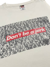 Load image into Gallery viewer, 1990s Barbara Kruger “Don’t be a Jerk” Tee (XL)
