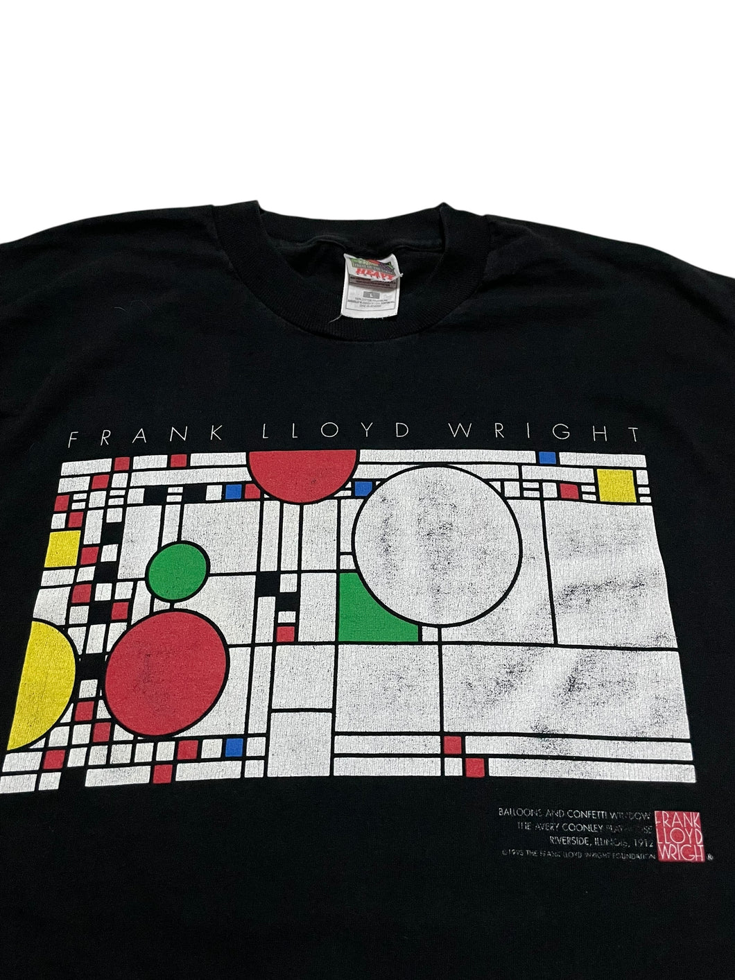 Mid-1990s Frank Lloyd Wright “Balloons and Confetti Window” Tee (L)