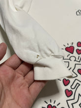 Load image into Gallery viewer, Early 1990s Keith Haring “Manpower” Hearts Longsleeve (XL)
