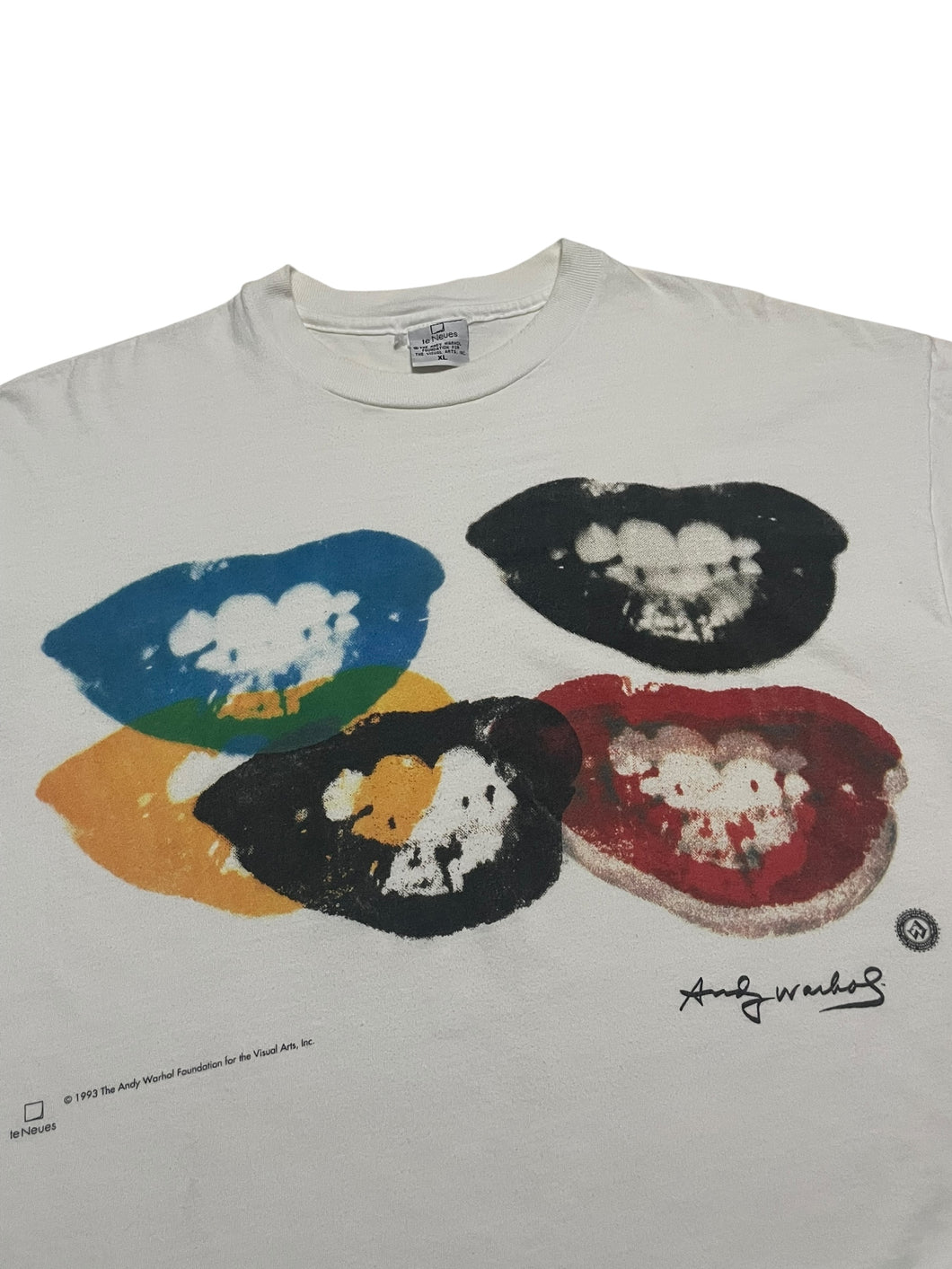 1993 Andy Warhol “I Love Your Kiss Forever Forever” (1964) Tee (XL)