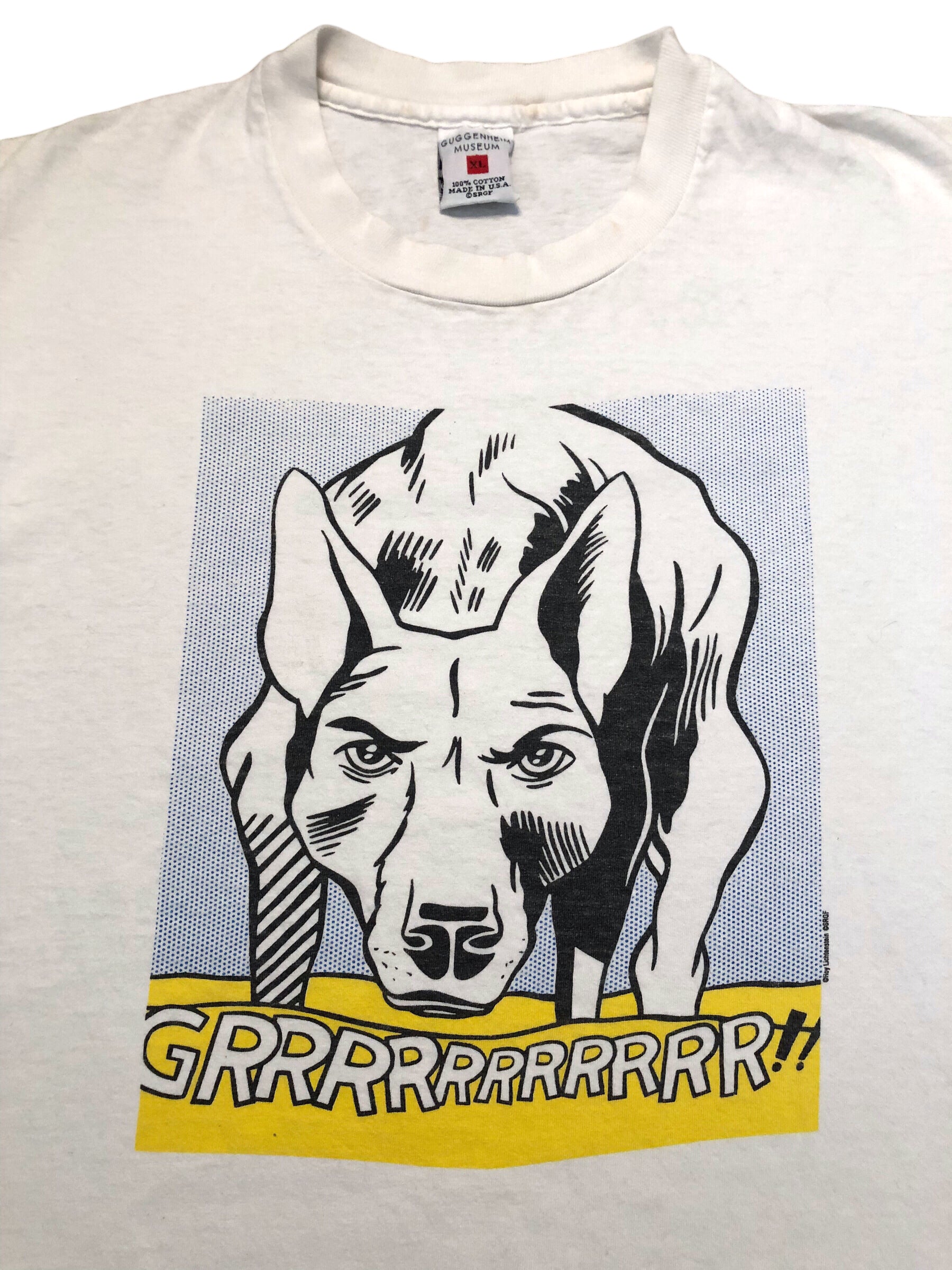 Early 1990s Roy Lichtenstein's “Grrrrrrrrrrr!!” (1965) Tee from