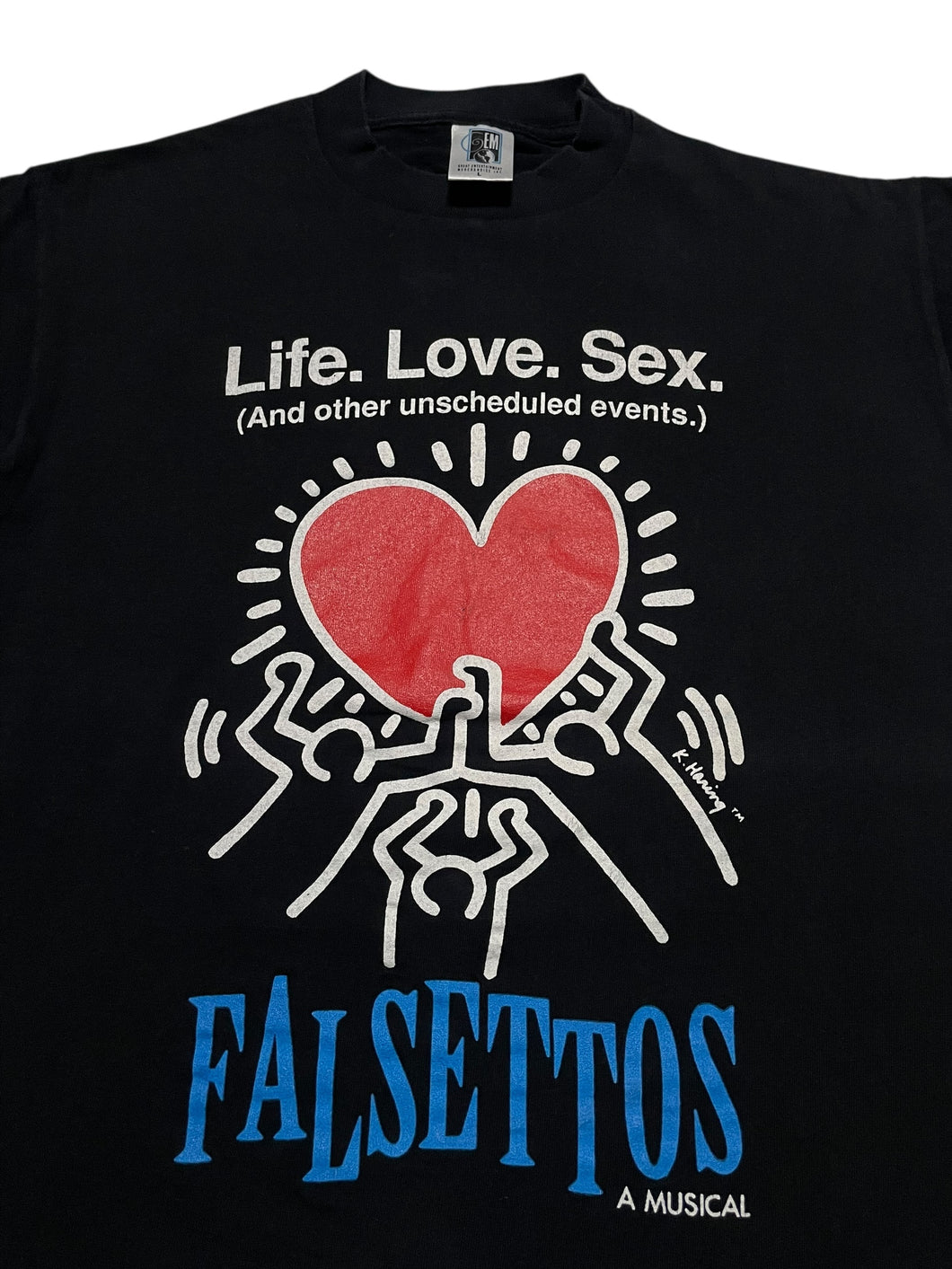 1992 Keith Haring “Falsettos” Musical Promo Tee (L)