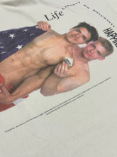 Load image into Gallery viewer, Early 1990s “Life, Liberty and the Pursuit of Happiness” San Francisco AIDS Foundation Photo Tee by Warwick May (L)
