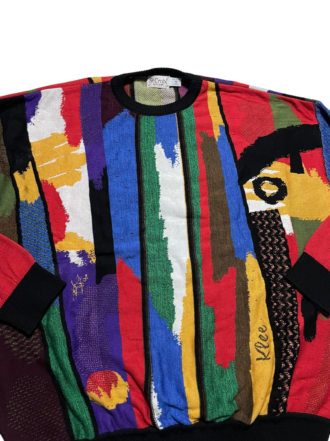 1990s Paul Klee Cotton Knit Sweater (XL)