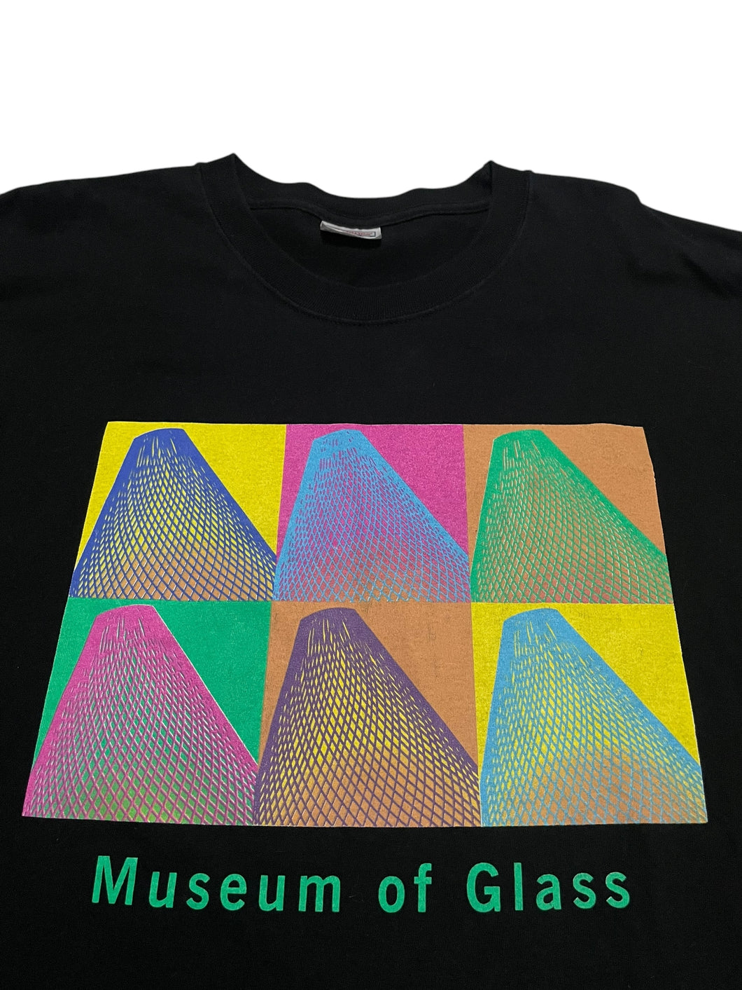 Early 2000s Pop Art Museum of Glass Longsleeve Tee (XXL)