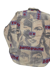 Load image into Gallery viewer, 1980s-1990s Barbara Kruger “Your Body is a Battleground” Button Up Shirt by Tête Homme (L/XL)

