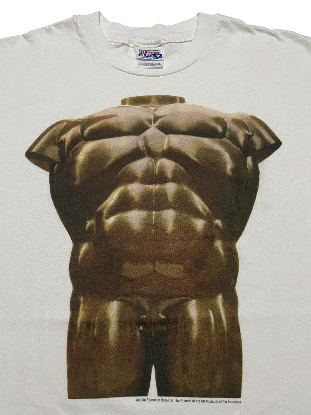 1996 Fernando Botero “Male Torso with Leaf” Tee (XL)