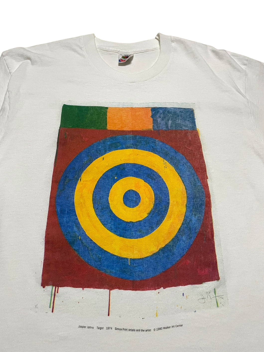 1990 Jasper Johns: Printed Symbols “Target” Shortsleeve Tee (L)